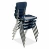 Virco 3000 Series 18" Classroom Chair, 5th Grade - Adult with Nylon Glides - Wine Seat 3018